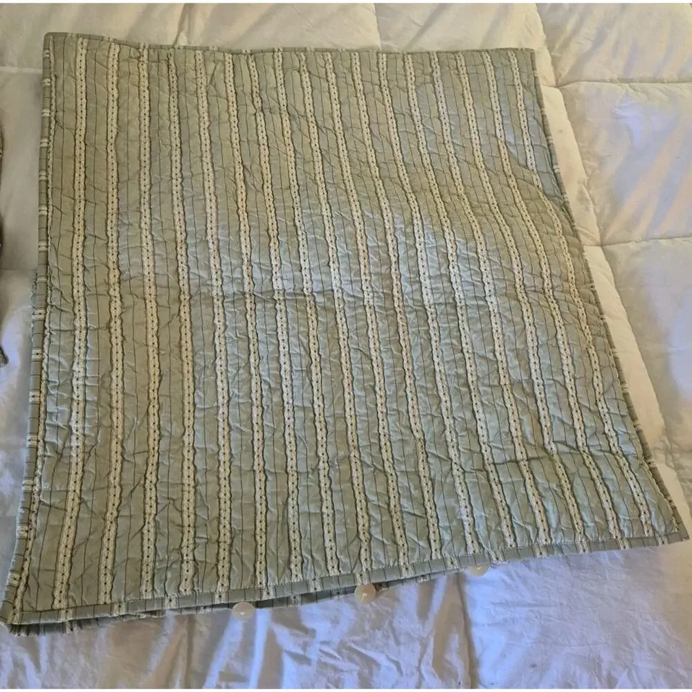 💥 Restoration Hardware Quilted Set 2 Shams Jardin